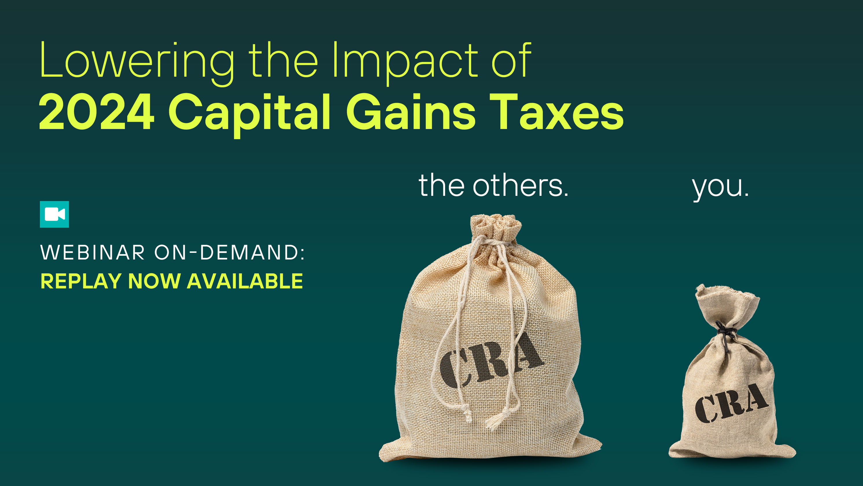 Lowering the impact of 2024 capital gains taxes